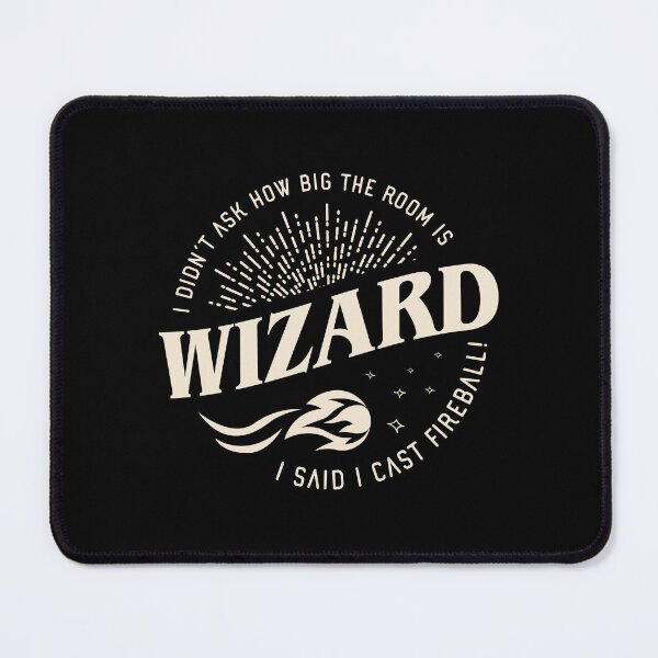 Item preview, Wizard I Cast Fireball Funny Tabletop RPG designed and sold by pixeptional.