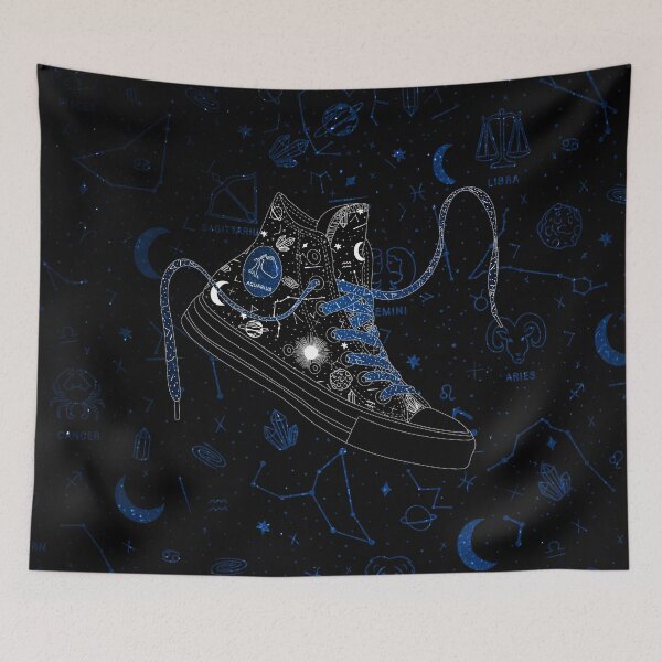 Item preview, Aquarius high tops - Space laces designed and sold by MickeyEdwards.