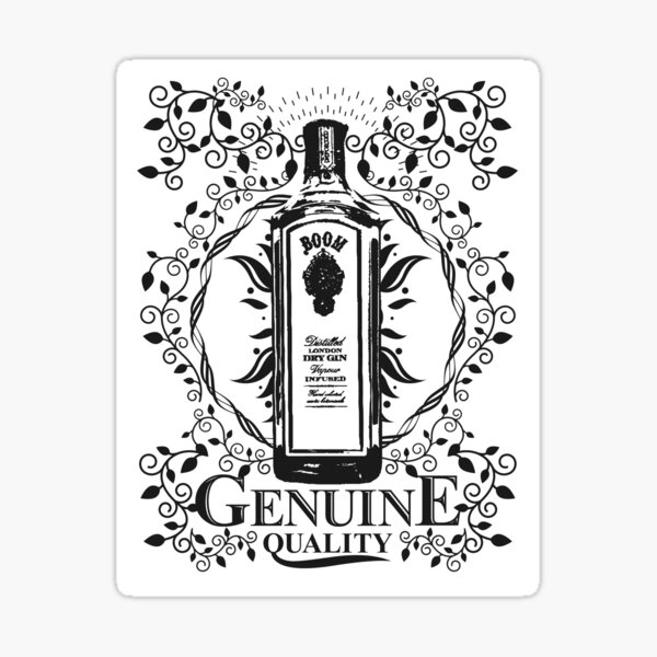 Blue Gin Stickers for Sale | Redbubble