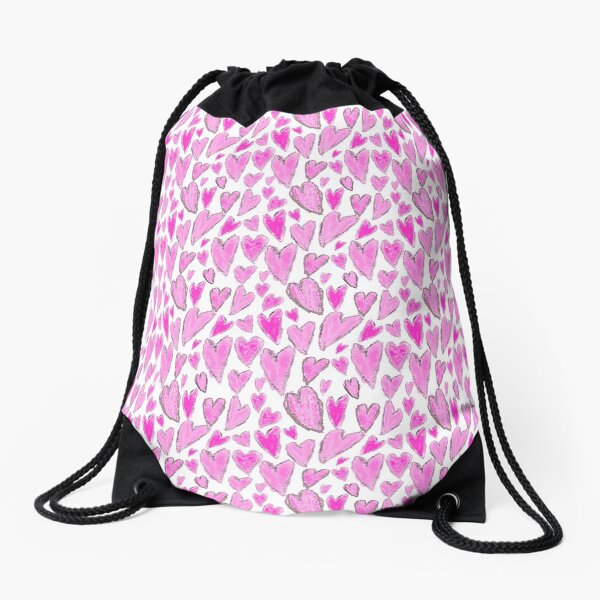 Lots of Hearts Drawstring Bag
