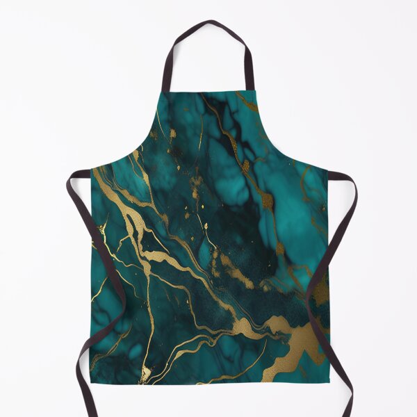 Item preview, Dark Teal Marble Texture with Gold Flecks designed and sold by BirdsnStuff.