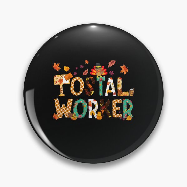 Item preview, Happy Thanksgiving Postal Worker Thankful Mail Lady Turkey designed and sold by mainana78.