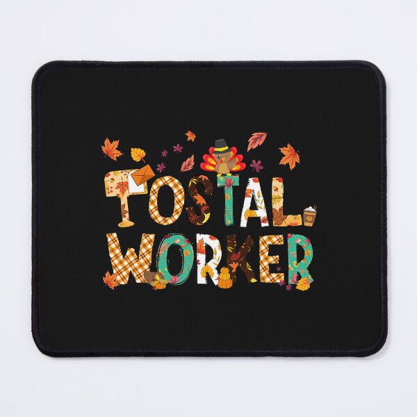 Item preview, Happy Thanksgiving Postal Worker Thankful Mail Lady Turkey designed and sold by mainana78.