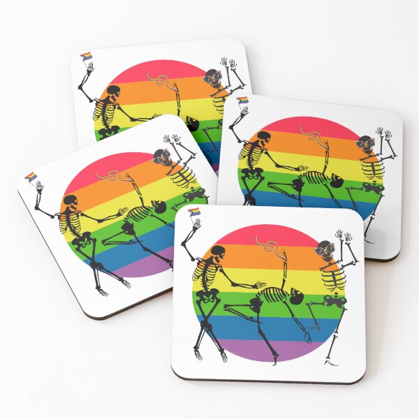 Item preview, Dancing Skeletons Rainbow designed and sold by Inspirely.