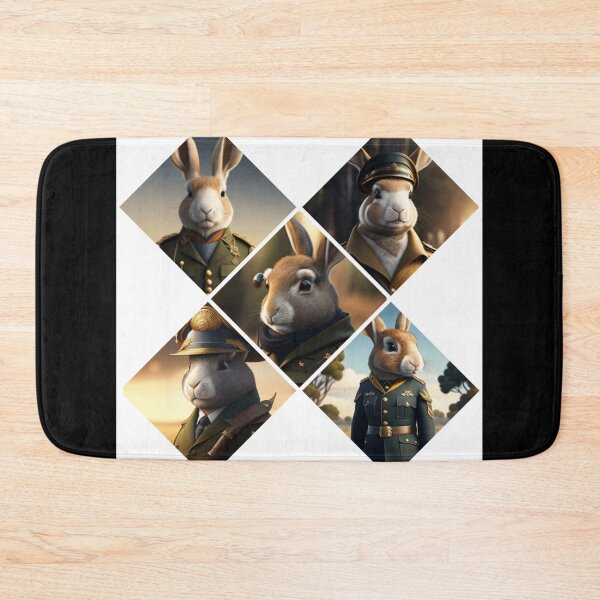 Item preview, Cute Baby Bunny Rabbits Army Collage Major General  designed and sold by Michael Voyler.
