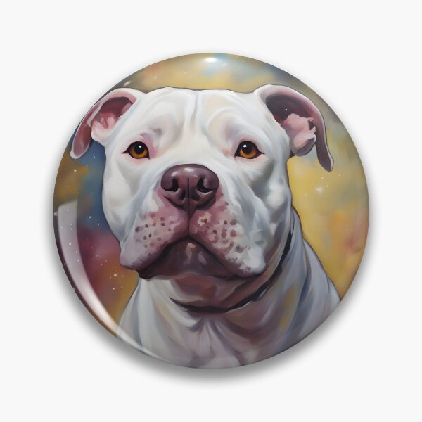 Item preview, White Pitbull Cosmos  designed and sold by PetArt  ⭐⭐⭐⭐⭐.
