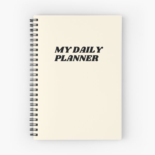 Item preview, My daily planner, Notebook designed and sold by designbyangelic.