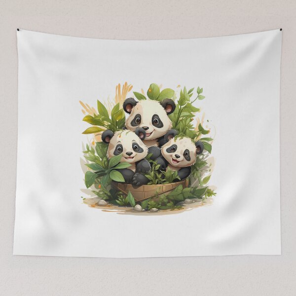 Item preview, Cute Panda Playtime: Joyful Bamboo Adventures designed and sold by hamishby.