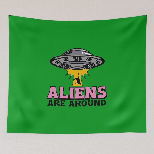 Item preview, Alien are around UFO T-Shirt designed and sold by Beyond The Veil.