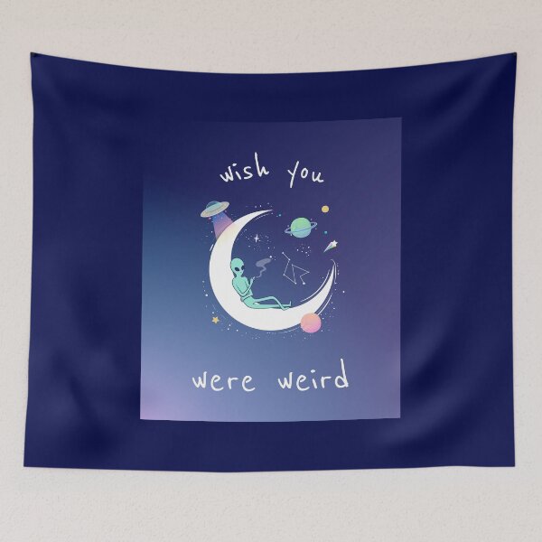 Item preview, Stay weird Alien UFO Moon T-Shirt designed and sold by Beyond The Veil.