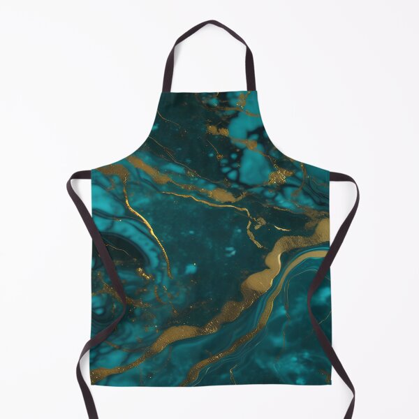 Item preview, Dark Teal Marble Texture with Gold Flecks designed and sold by BirdsnStuff.