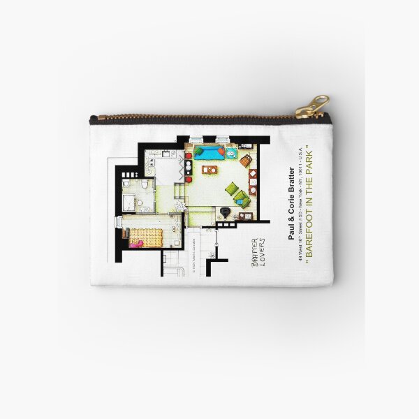 Item preview, Floorplan of the apt from "Barefoot in the Park" designed and sold by TV Floorplans & More.