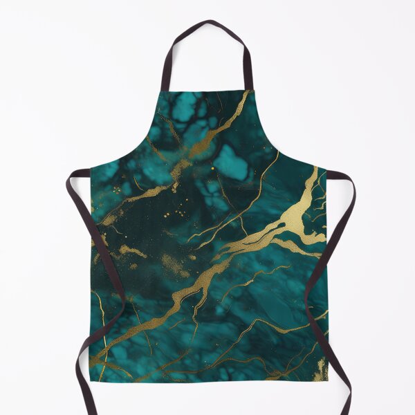 Item preview, Dark Teal Marble Texture with Gold Flecks designed and sold by BirdsnStuff.