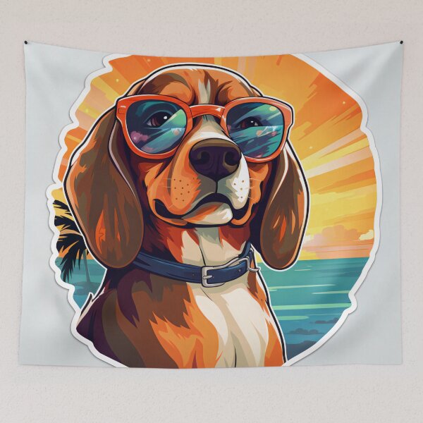 Item preview, Beagle lover mom and dad designed and sold by EnigmaStitcher.