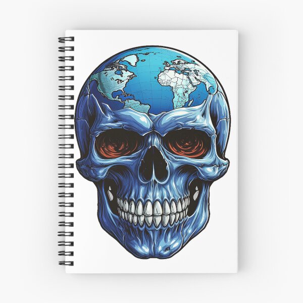 Artikelvorschau, Blauer Totenkopf mit Kugelschädel entworfen und verkauft von Ricisme.