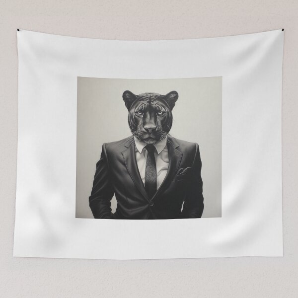 Item preview, Panther in Business Suit Art designed and sold by redstar19.
