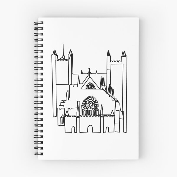 Item preview, Exeter Cathedral Doodle Style Line Drawing designed and sold by AdmiralJellicoe.