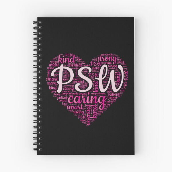 Item preview, Pink Word Heart - Personal Support worker - PSW designed and sold by TaraGbear.
