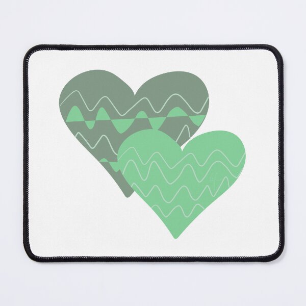 Item preview, Boho Hearts - Moody Greens & Grey designed and sold by DigThatPrint.