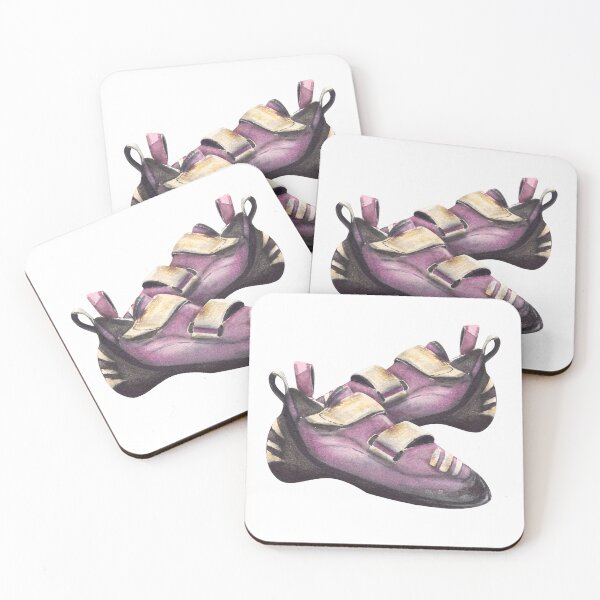 Item preview, Climbing boulder shoes Watercolor illustration hand draw isolated on white background designed and sold by BartolArt.