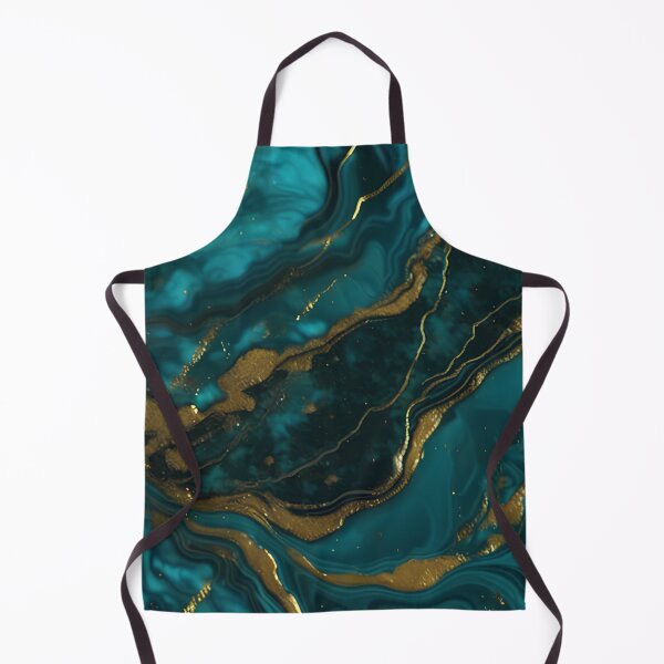 Item preview, Dark Teal Marble Texture with Gold Flecks designed and sold by BirdsnStuff.