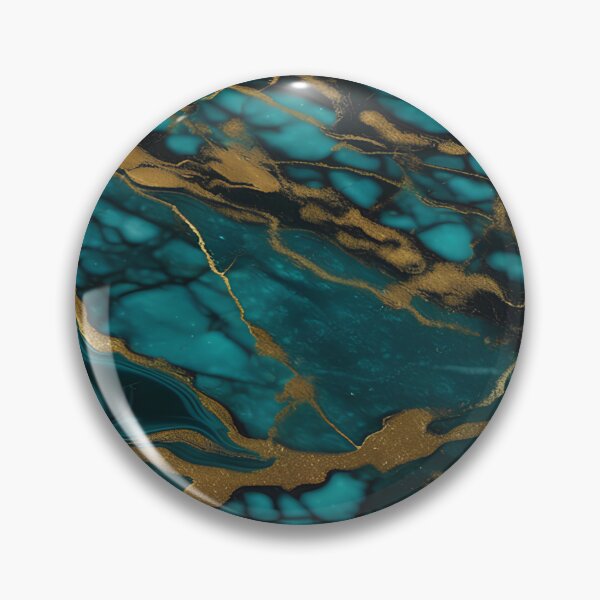 Item preview, Dark Teal Marble Texture with Gold Flecks  designed and sold by BirdsnStuff.