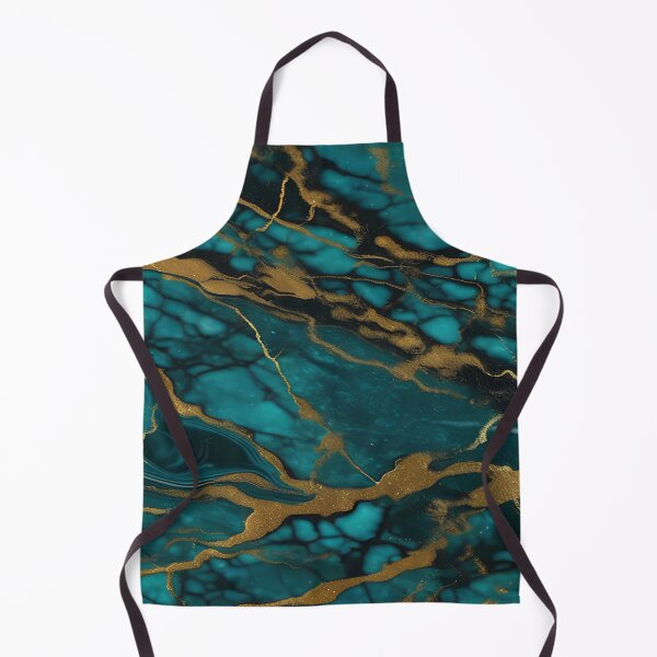 Item preview, Dark Teal Marble Texture with Gold Flecks designed and sold by BirdsnStuff.