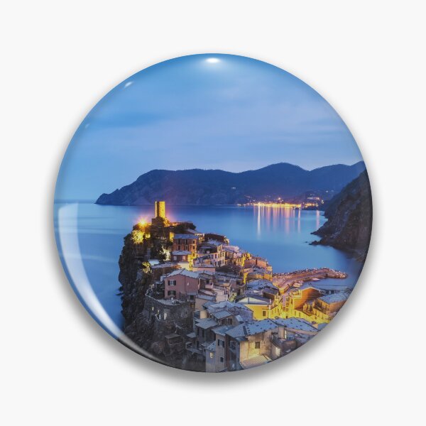 Item preview, Blue hour over the magnificent Vernazza village in Cinque Terre designed and sold by Stefano Orazzini.