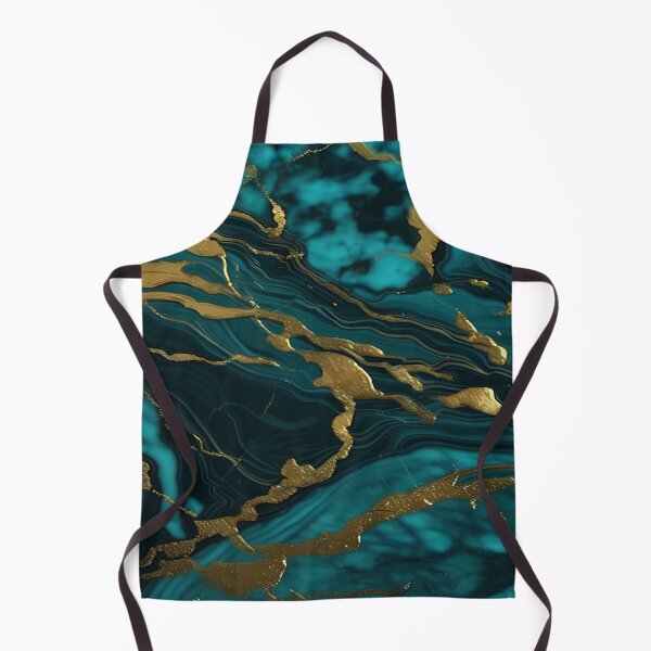 Item preview, Dark Teal Marble Texture with Gold Flecks designed and sold by BirdsnStuff.