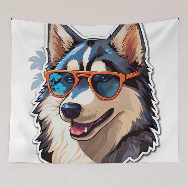 Item preview, Siberian Husky Dog Lover sunglasses designed and sold by EnigmaStitcher.