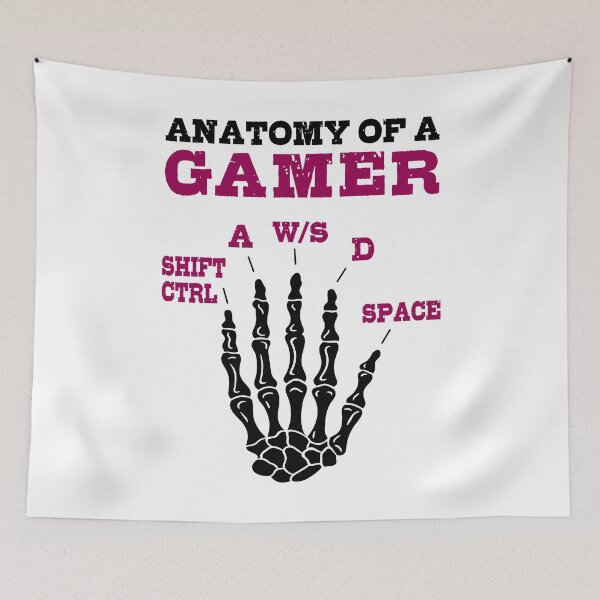 Item preview, Anatomy of a gamer designed and sold by HandicraftArt.