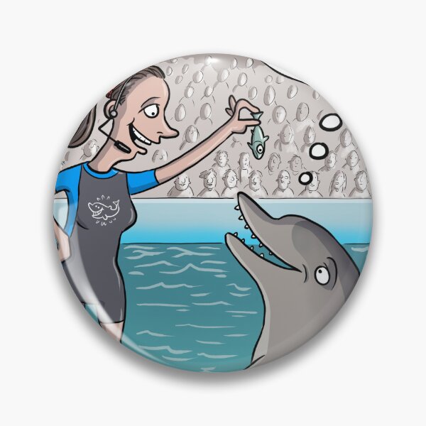 Item preview, Dolphins in captivity designed and sold by goddardcartoons.