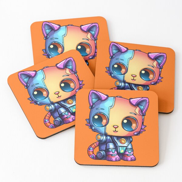 Item preview, A Glimpse into the Robotic Futuristic Feline World designed and sold by AlienSkinEyes.