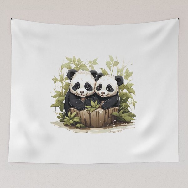 Item preview, Cute Panda Playtime: Joyful Bamboo Adventures designed and sold by hamishby.