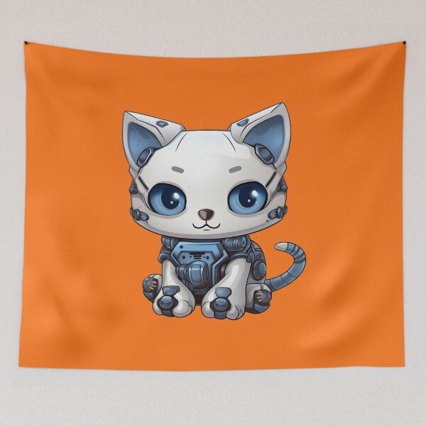 Item preview, Glimpse into the Robotic Futuristic Feline World designed and sold by AlienSkinEyes.
