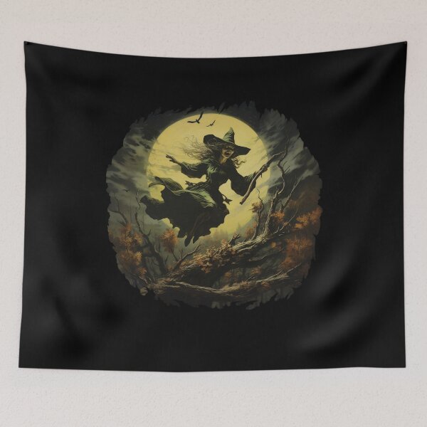Item preview, Creepy Witch Halloween Retro Graphic Costume designed and sold by elvisg03.