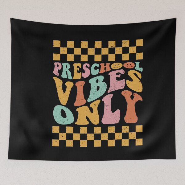 Item preview, Kids First Day of Preschool Vibes Only Retro Girl Toddler Boy  designed and sold by ambaart.