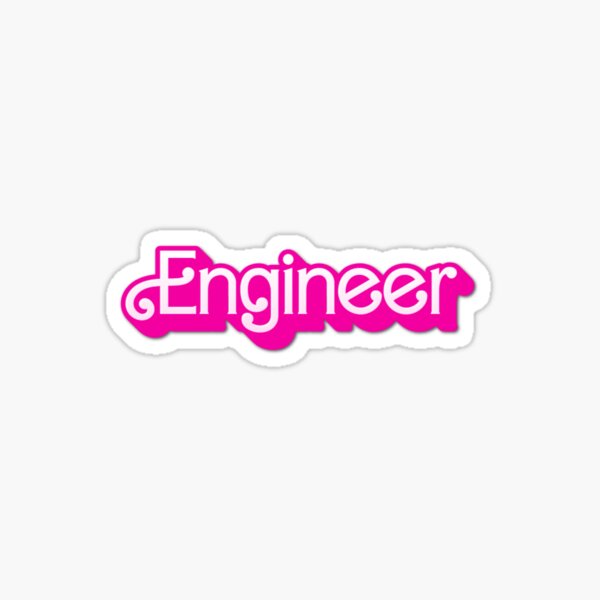 Item preview, Engineer in Pink and White font designed and sold by AKC14.