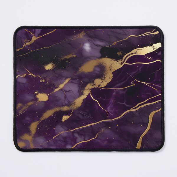 Item preview, Dark Purple Marble Texture with Gold Flecks designed and sold by BirdsnStuff.