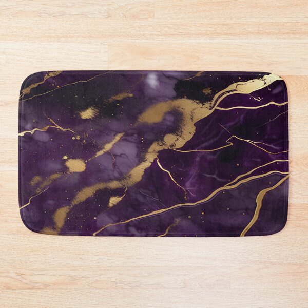 Item preview, Dark Purple Marble Texture with Gold Flecks  designed and sold by BirdsnStuff.
