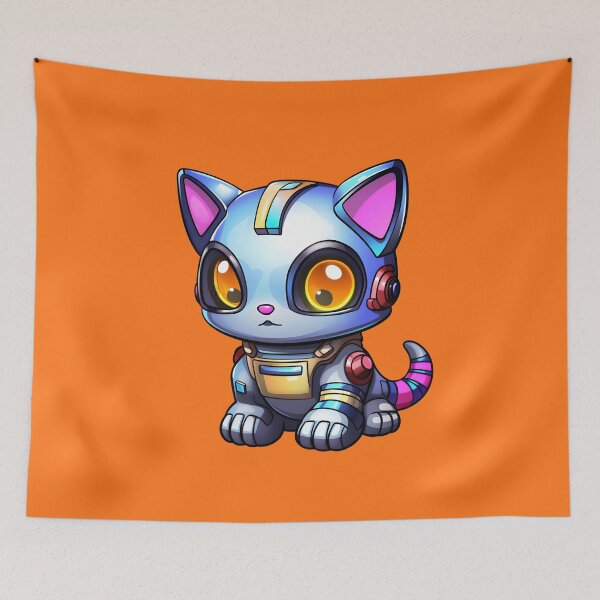 Item preview, Glimpse into the Robotic Futuristic Feline World designed and sold by AlienSkinEyes.
