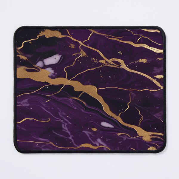 Item preview, Dark Purple Marble Texture with Gold Flecks designed and sold by BirdsnStuff.