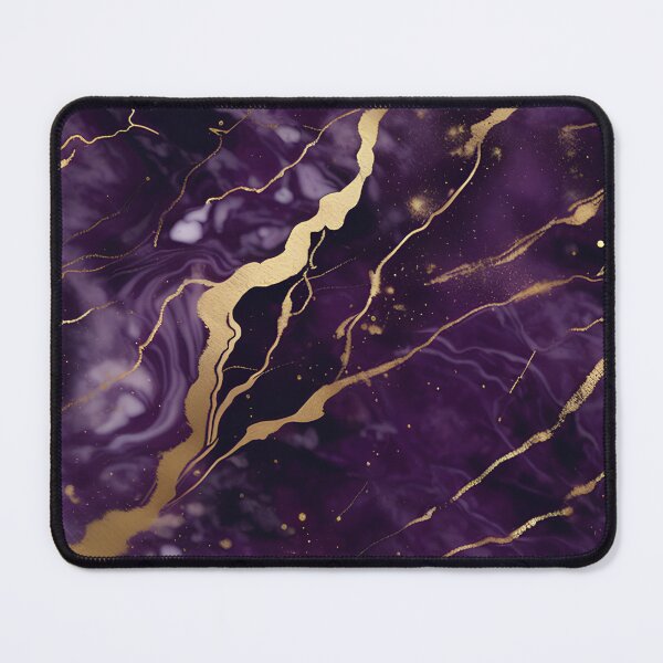 Item preview, Dark Purple Marble Texture with Gold Flecks designed and sold by BirdsnStuff.