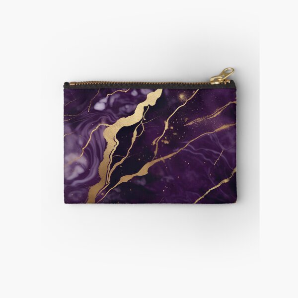 Item preview, Dark Purple Marble Texture with Gold Flecks  designed and sold by BirdsnStuff.