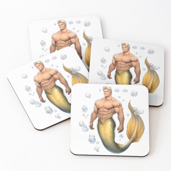 Item preview, Yellowtail Merman - Handsome, Muscular designed and sold by WesScottsWhimsy.