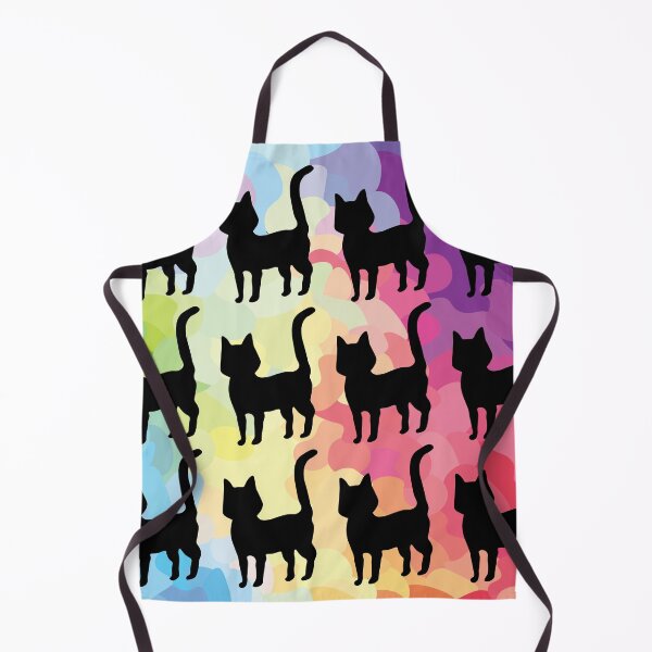 Item preview, Black Cats on Rainbow Pattern designed and sold by DestructoKitty.