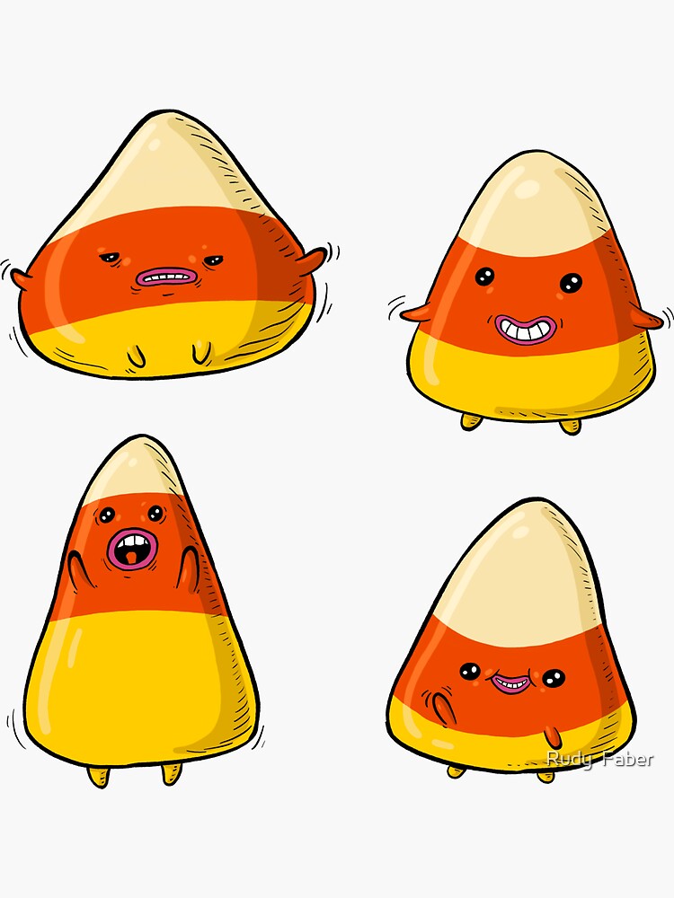 Artwork view, Cute Candy Corn | Halloween pack designed and sold by Rudy  Faber