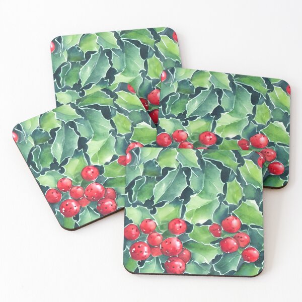 Item preview, Watercolor Holly and Ivy  designed and sold by MimsTees.