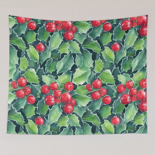 Item preview, Watercolor Holly and Ivy  designed and sold by MimsTees.