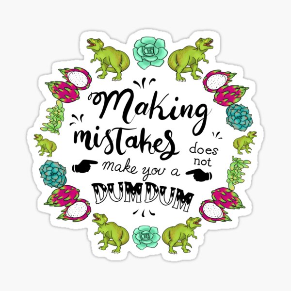 Set of Funny Stickers to Cover Mistakes.